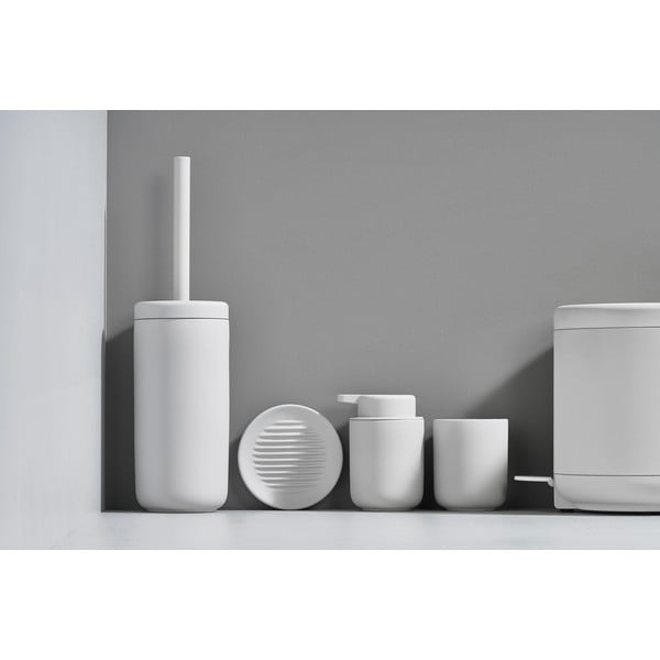 Suport din ceramică pentru periuțele de dinți Zone Soft Grey, gri deschis-image-4