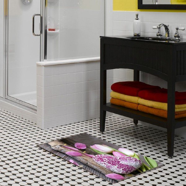 Covoraș din vinilin Purple Love, 52 x 75 cm-image-1