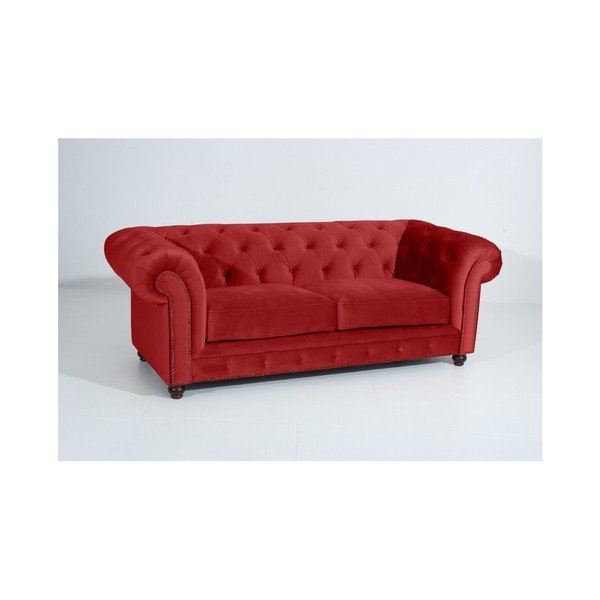 Canapea Max Winzer Orleans Velvet, 216 cm, cărămiziu-image-4