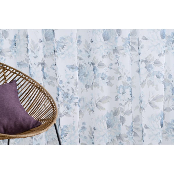 Perdea alb-albastru 300x260 cm Elsa – Mendola Fabrics-image-2