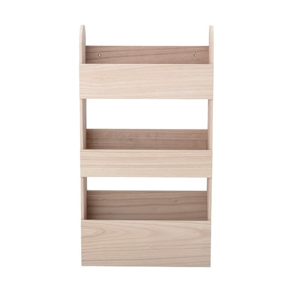 Bibliotecă de perete pentru copii din lemn de paulownia 38x70 cm Moris – Bloomingville Mini