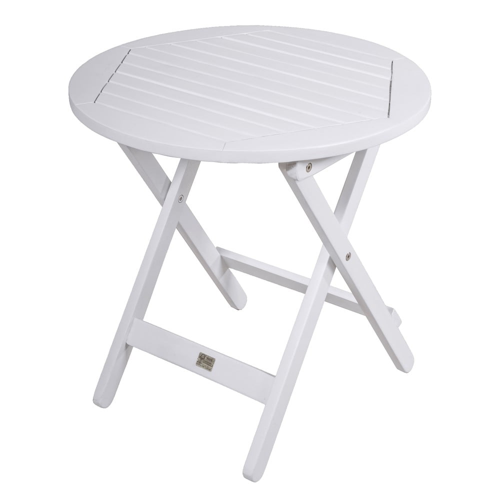 Masă auxiliară de grădină rotundă din lemn de eucalipt ø 50 cm Mesa – Garden Pleasure