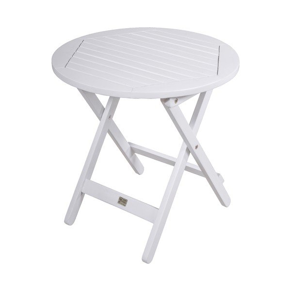 Masă auxiliară de grădină rotundă din lemn de eucalipt ø 50 cm Mesa – Garden Pleasure
