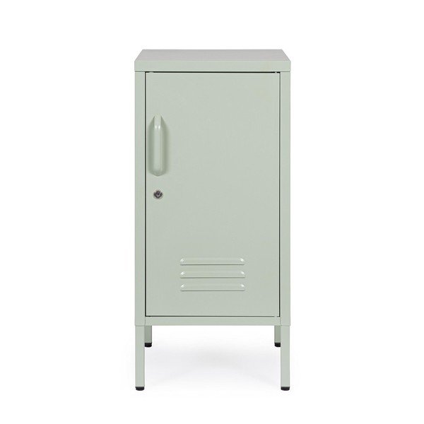 Dulap verde salvie din metal cu încuietoare 35x76x40 cm Cambridge – Yes Everyday