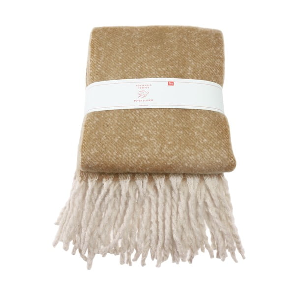 Pătură galbenă/maro 127x185 cm – Rex London