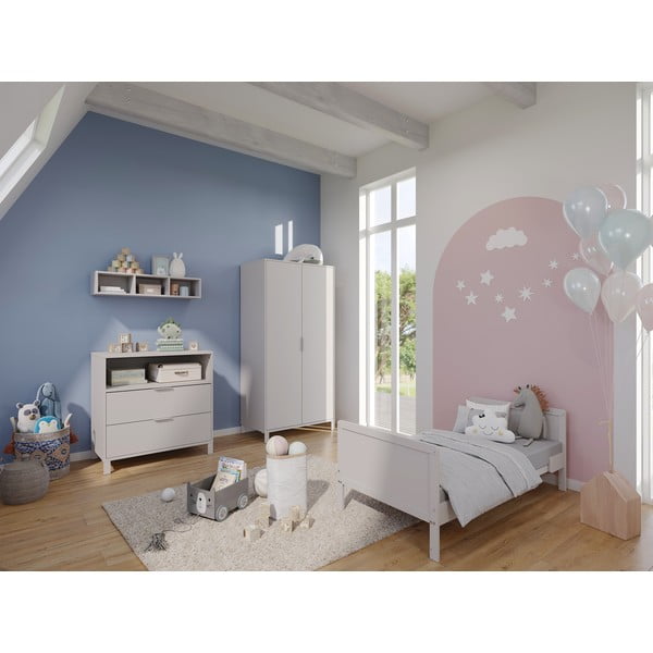 Comodă de copii, crem, cu masă de schimbat 89x102x77 cm Alkmaar – Germania-image-1