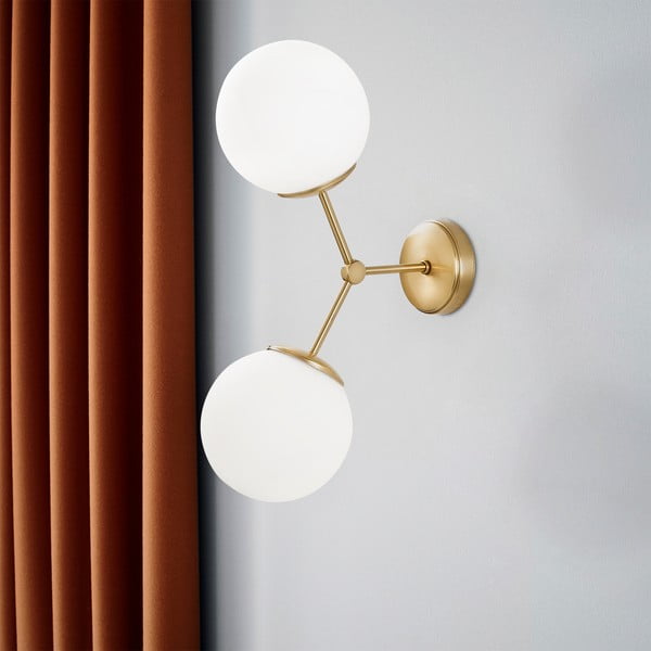 Aplică Opviq lights Damar, alb - auriu-image-1