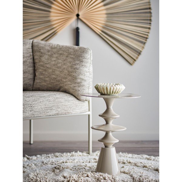 Măsuță auxiliară rotundă din aluminiu ø 35,5 cm Samio – Bloomingville-image-1