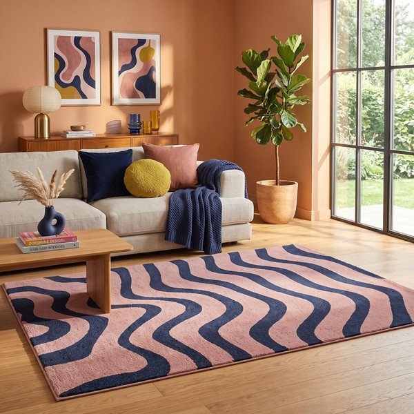 Covor albastru/roz 160x230 cm Aurora – ESTE-image-1