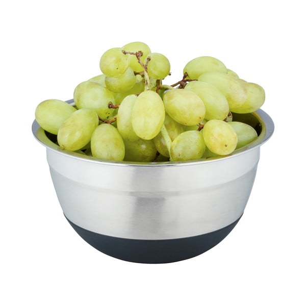 Bol din oțel inoxidabil cu bază antiderapantă Wenko Black Outdoor Kitchen Aru, 600 ml-image-1