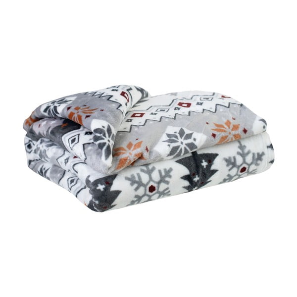 Pătură din micropluș cu model de Crăciun 150x200 cm  Magic Flake – My Home-image-1