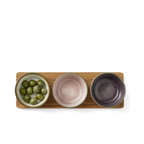 Set 3 boluri de servire din ceramică Bitz Mensa, negru-image-3