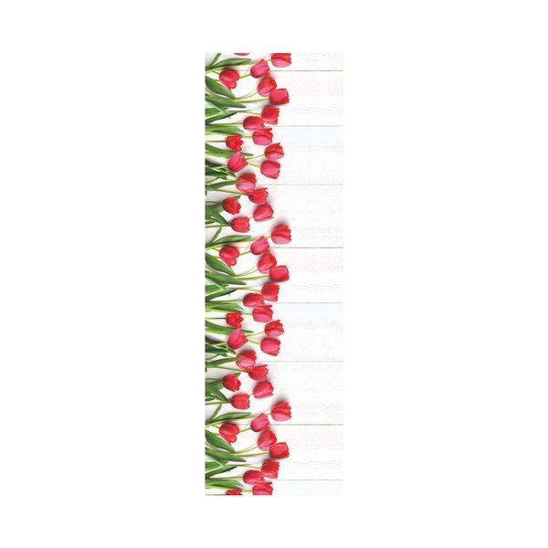 Covor foarte rezistent Webtappeti Tulipani, 58 x 240 cm-image-1
