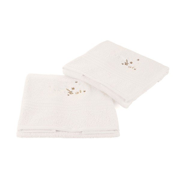 Set 2 prosoape Corap White, 50 x 90 cm -image-1