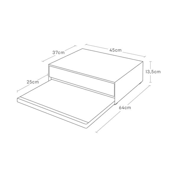 Raft suplimentar din metal Tower – YAMAZAKI-image-2