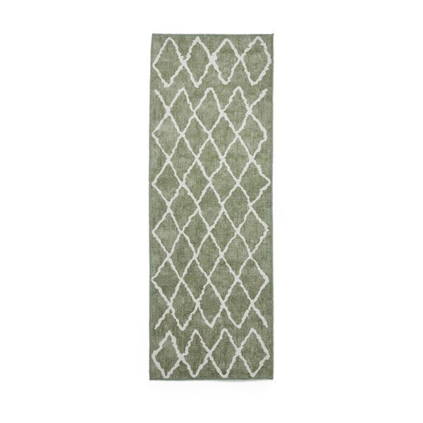Covor tip traversă verde lavabil 61x170 cm Coral Green – Think Rugs