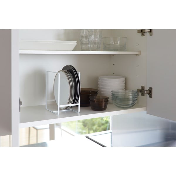 Suport metalic pentru farfurii Yamazaki Tower, alb-image-2