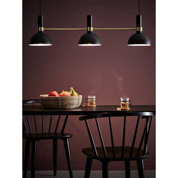 Lustră triplă Markslöjd Larry Black Gold, negru-image-1