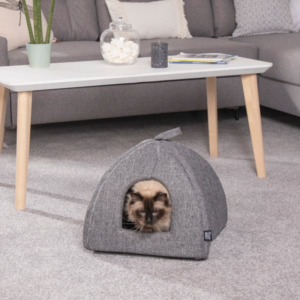 Cort animale gri pentru pisici 40x40 cm – Love Story-image-1