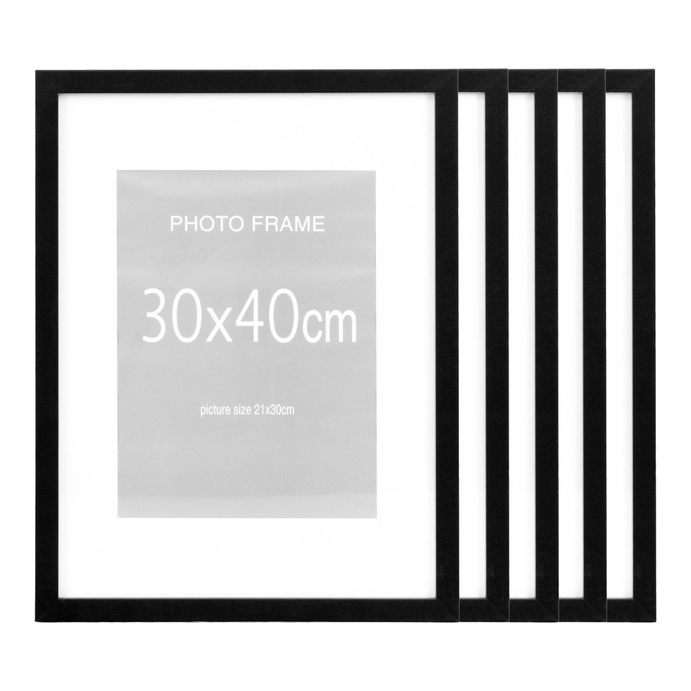 Rame negre 5 buc. 30x40 cm Marbella – House Nordic