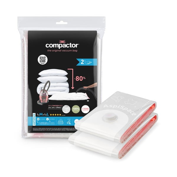 Saci de vidat 2 buc. Premium Valve M/L – Compactor