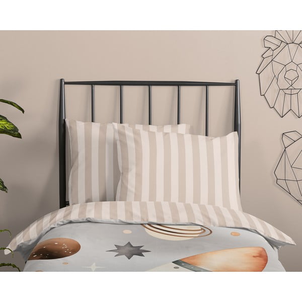 Lenjerie de pat pentru copii grej din bumbac pentru pat de o persoană 140x200 cm Explore – Good Morning-image-2