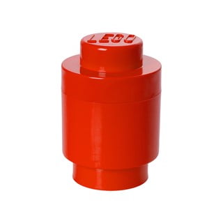 Cutie depozitare rotundă LEGO®, roșu, ⌀ 12,5 cm