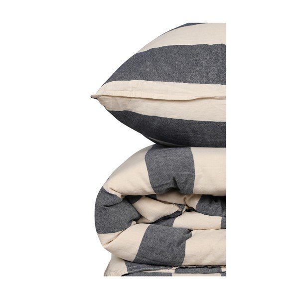 Lenjerie de pat albastră din bumbac pentru pat dublu 200x200 cm Stonewashed - Mijolnir-image-4