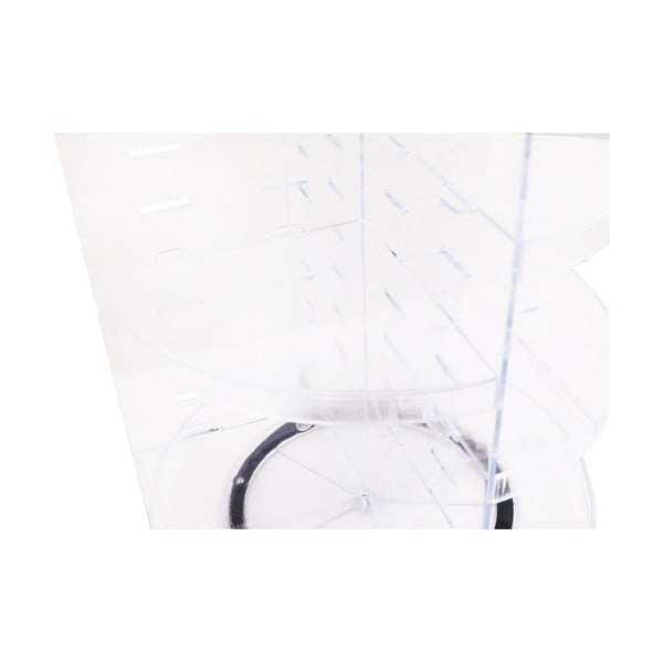 Organizator rotativ pentru cosmetice din plastic transparent - Hermia-image-4