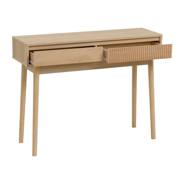Masă consolă în culoare naturală 30x100 cm Iona – Casa Selección-image-4