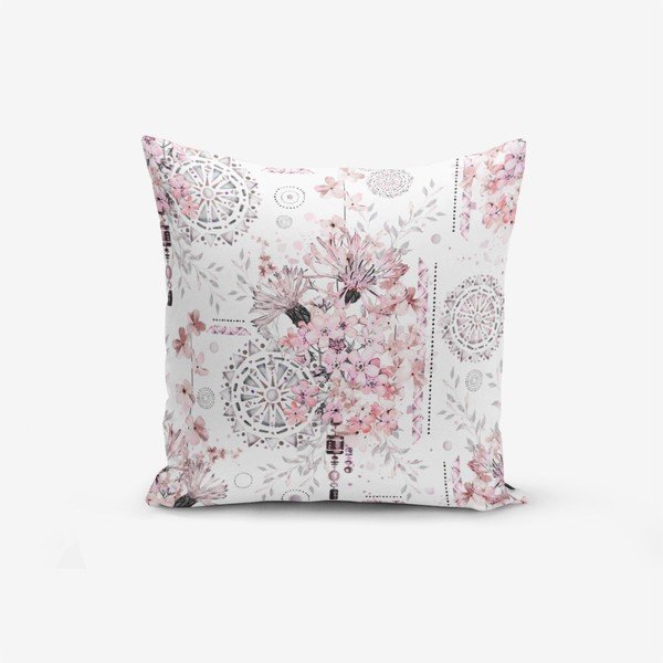 Față de pernă cu amestec din bumbac Minimalist Cushion Covers Powder Colour Working Theme, 45 x 45 cm