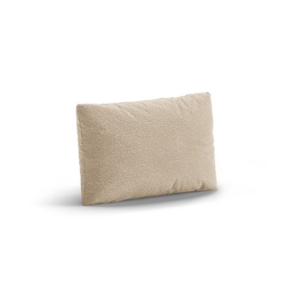 Pernă pentru canapea bej cu tapițerie din țesătură bouclé Poppy – Micadoni -image-1