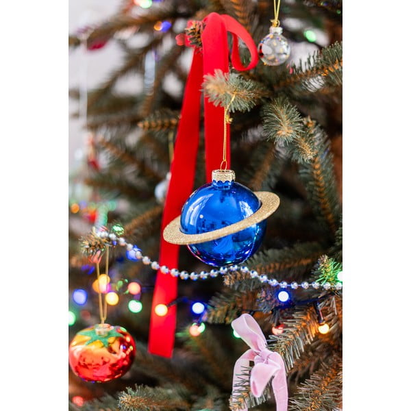 Ornament de Crăciun din sticlă Planet – Sass & Belle-image-1