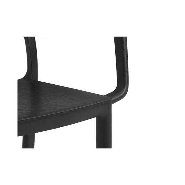 Scaun de grădină negru din plastic Metaline – Keter-image-4
