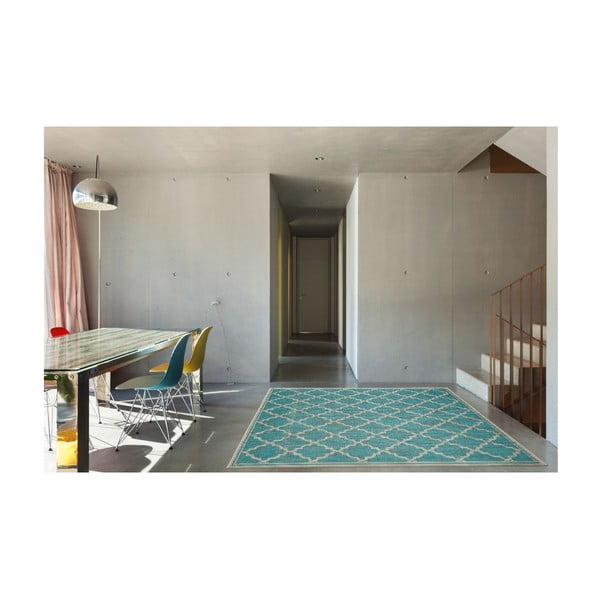 Covor rezistent Floorita Intreccio Turquoise, 160 x 230 cm, turcoaz-image-4