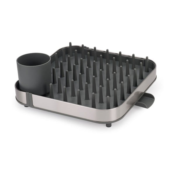 Scurgător de vase gri ajustabil din oțel inoxidabil 35x39 cm Duo – Joseph Joseph-image-3