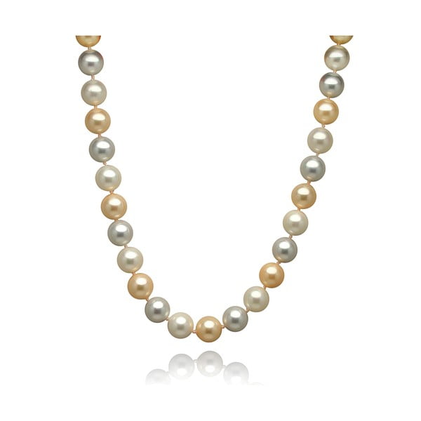 Colier cu perle aurii și argintii Mara de Vida Only Me, lungime 52 cm