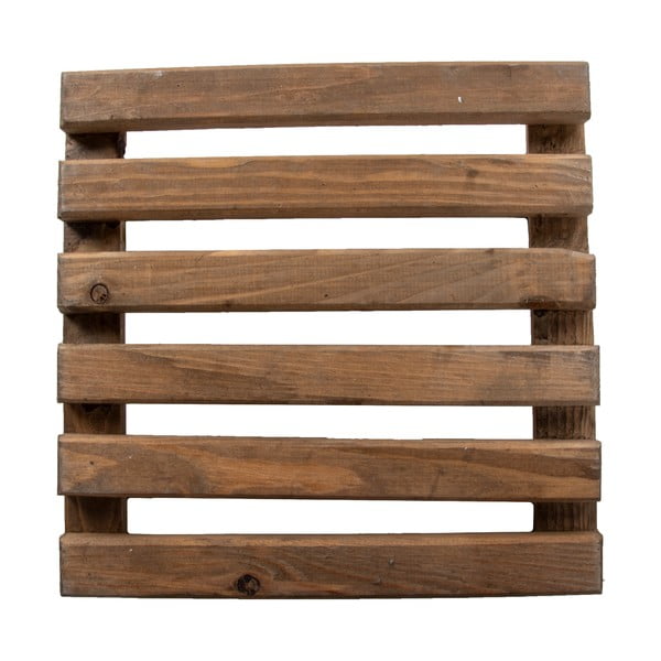 Suport din lemn cu roți pentru ghivece Esschert Design, 29 x 29 cm, maro-image-3