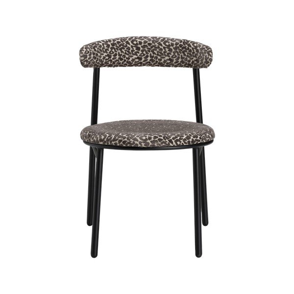 Scaune de dining gri 2 buc. din metal Leo – Ellos Home-image-4