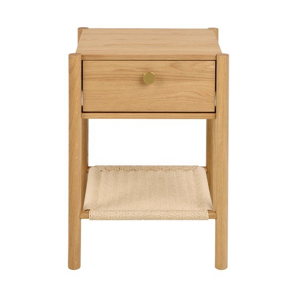 Noptieră în culoare naturală deschisă cu aspect de lemn de stejar Monfort – Actona