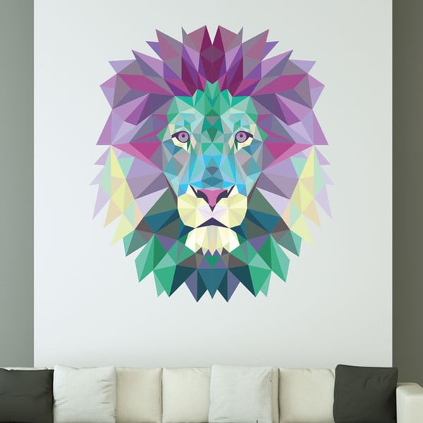 Autocolant Ambiance Origami Lion-image-1