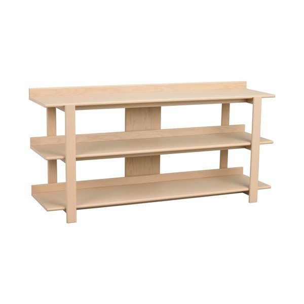 Masă consolă în culoare naturală deschisă cu blat cu aspect de lemn de stejar 43x150 cm Kilian – Rowico
