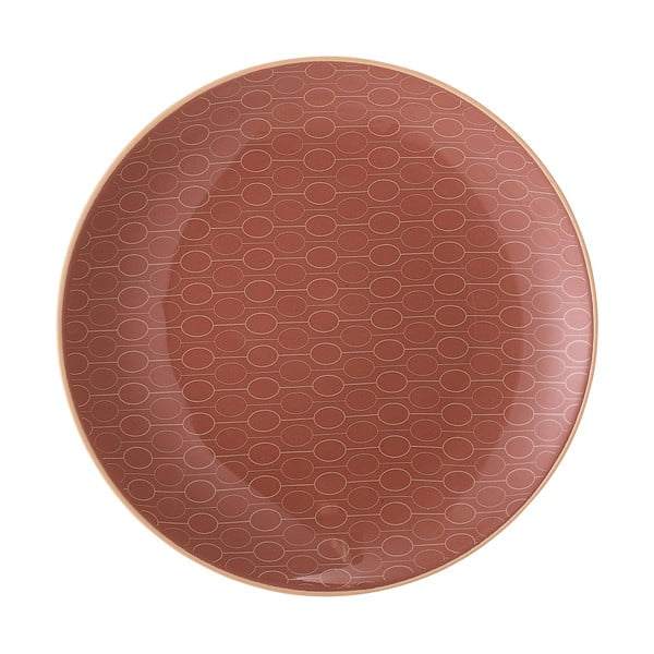 Farfurie de desert din gresie ceramică Bloomingville Myriam , ø 20 cm, portocaliu