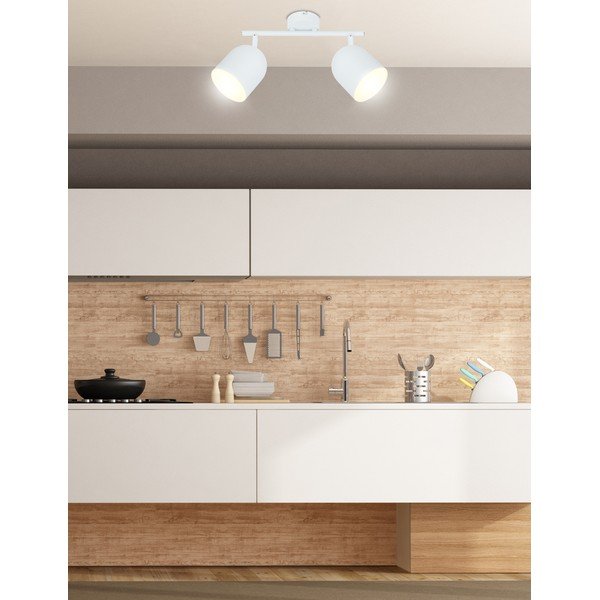 Plafonieră albă cu abajur din metal 38x10 cm Azuro – Candellux Lighting-image-1