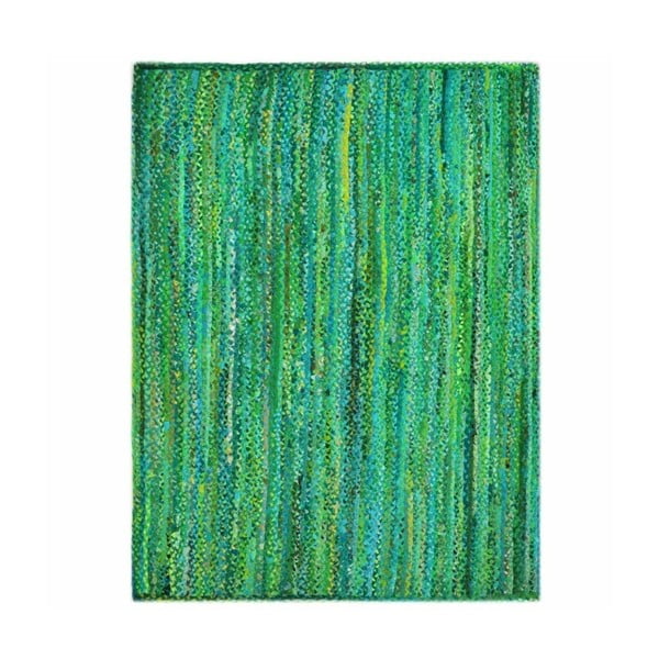 Covor bumbac The Rug Republic Flavia, 230 x 160 cm, verde