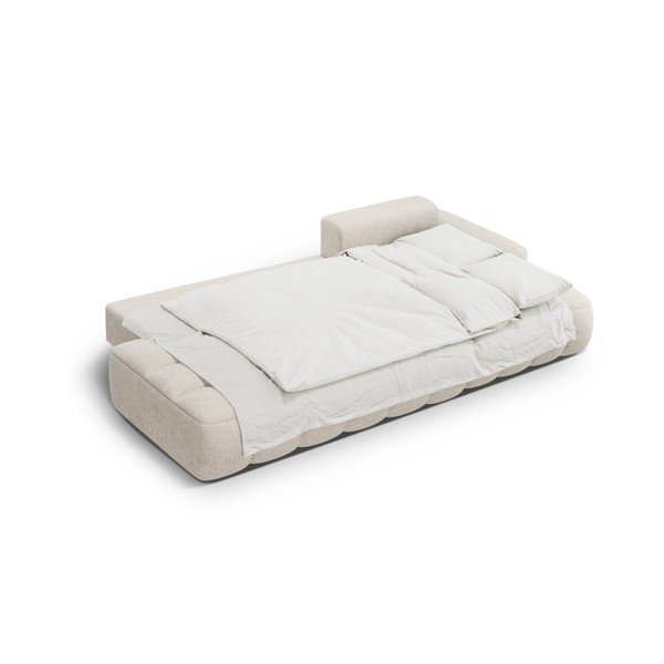 Colțar bej extensibil/cu spațiu de depozitare (cu colț pe partea dreaptă/cu șezlong) Linz – Cosmopolitan Design-image-4