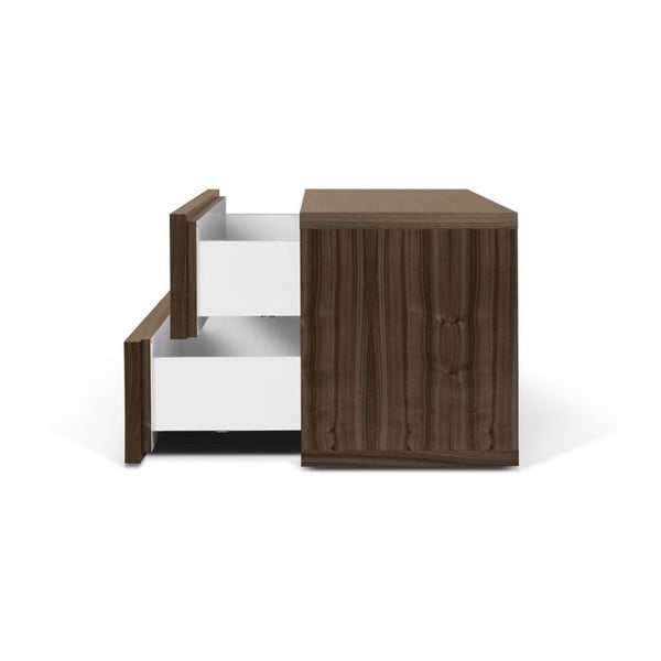 Noptieră cu 2 sertare TemaHome Aurora, maro -image-3