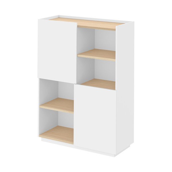 Bibliotecă albă mată 100x147 cm Nina TemaHome-image-2