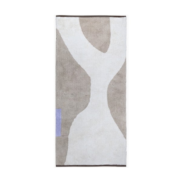 Covor tip traversă alb/bej lavabil din bumbac 70x150 cm Figura – Mette Ditmer Denmark