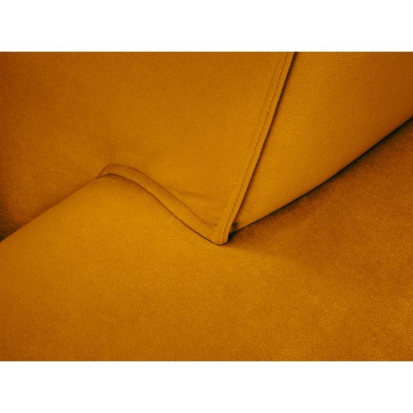 Canapea din catifea Cosmopolitan Design Siena, galben-image-1
